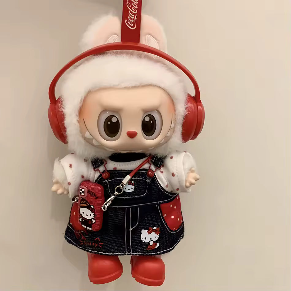 Cute kitty Dress with accessories (doll not included)