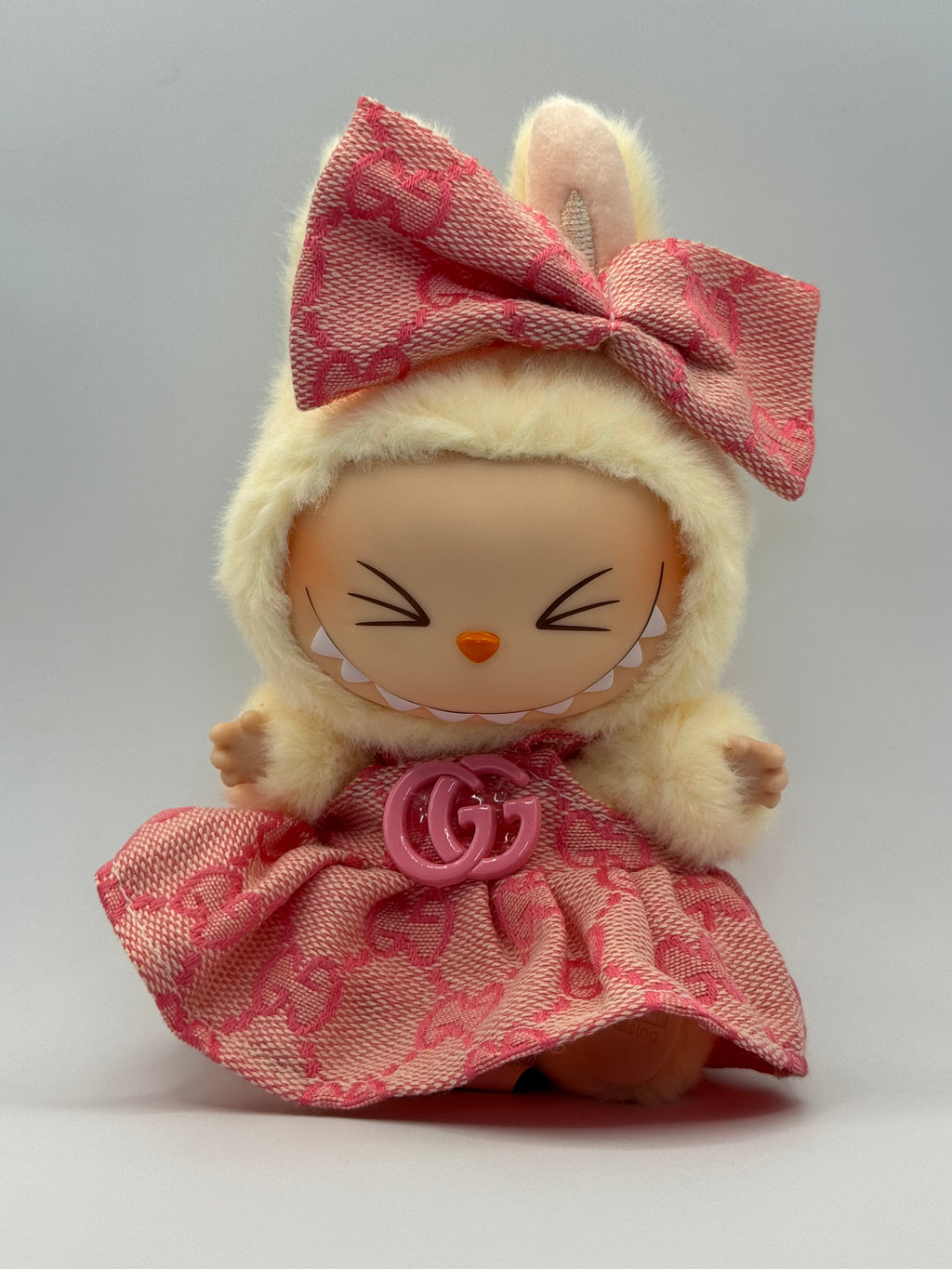 Designer "GG" dress fits version 1-3 Labubu doll (Doll not included)