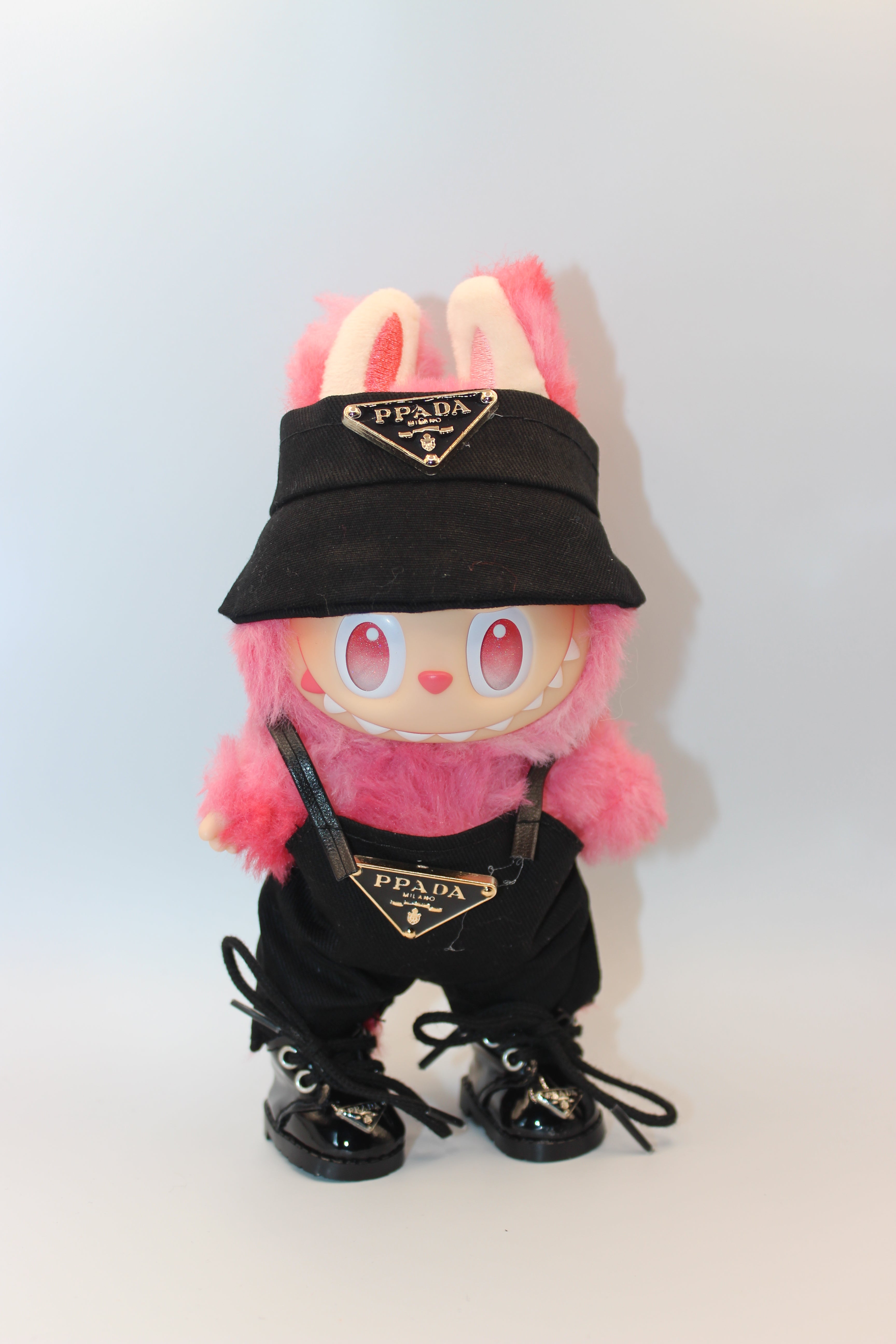 Designer overall set "aren't you Prada me!" (Doll not included)